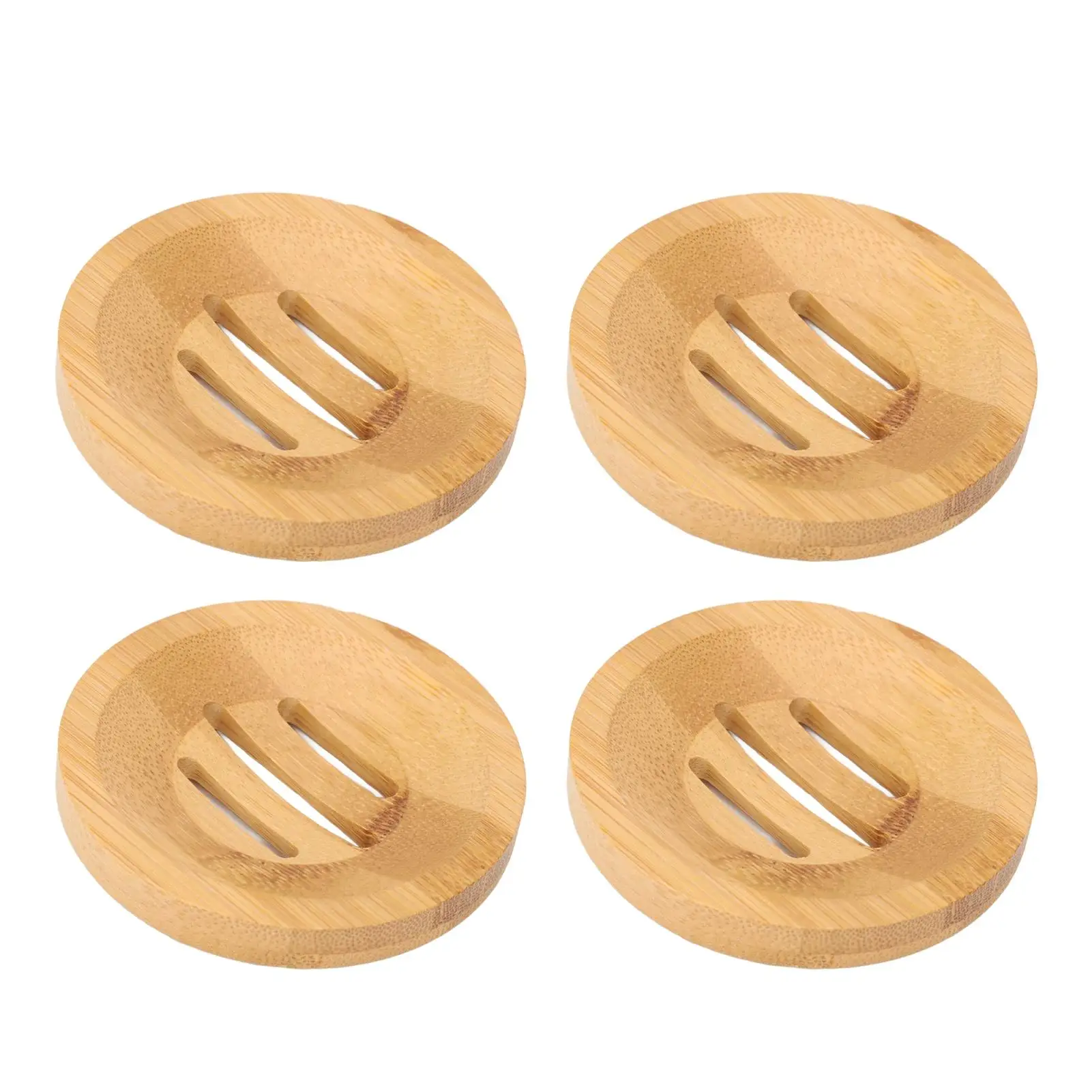 

Bamboo Soap Holder 8cm Dia, Clear Texture, Water Tolerant, Light Fragrance - Perfect for washroom