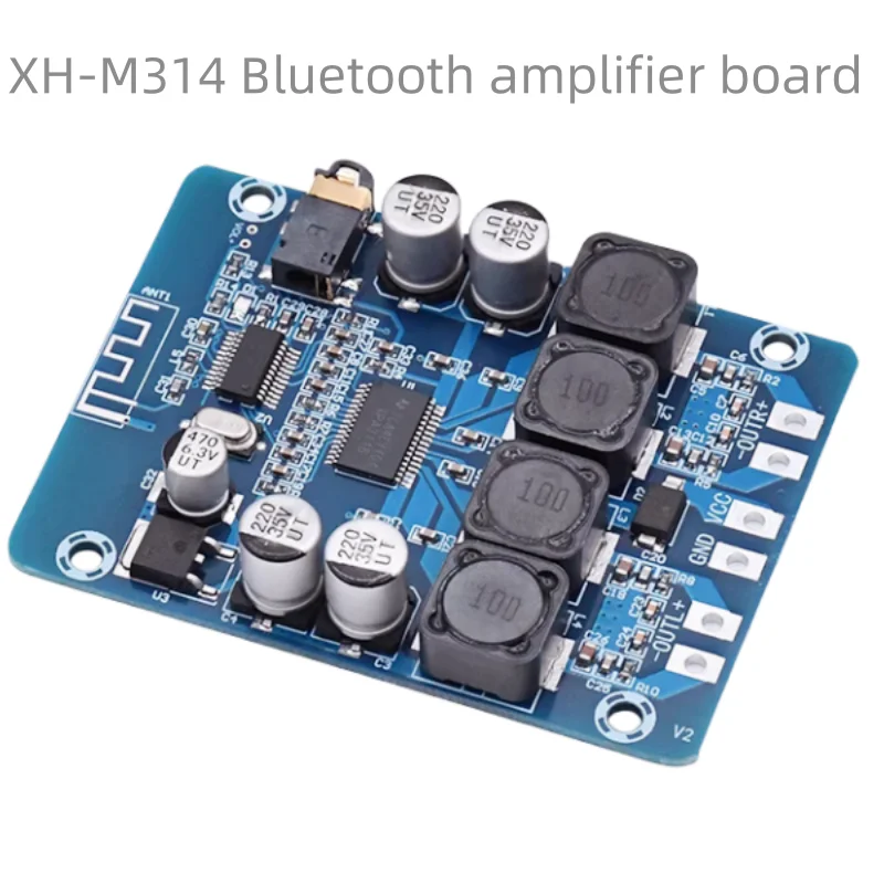 XH-M314 M314 Ultra HD BT плата цифрового усилителя мощности TPA3118 двойной модуль аудиоусилителя 45 Вт AUX декоды DC12-48V