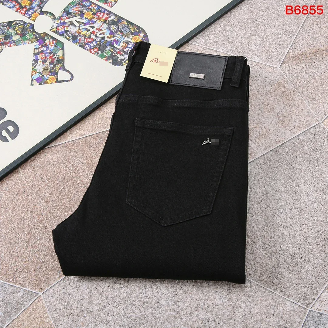 BILLIONAIRE BLKA CPTG  Jeans Thick Cotton Men 2025 Autumn Winter new Casual Embroidery elastic fashion size 29-42 Pants