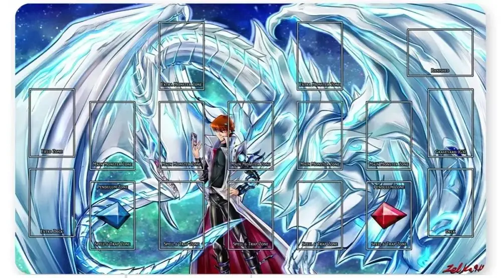 

YuGiOh Playmat Blue-eyes Ultimate Dragon Dark Magician Duel Monsters Playmats, совместимые с OCG TCG + бесплатная сумка - ygo (23)