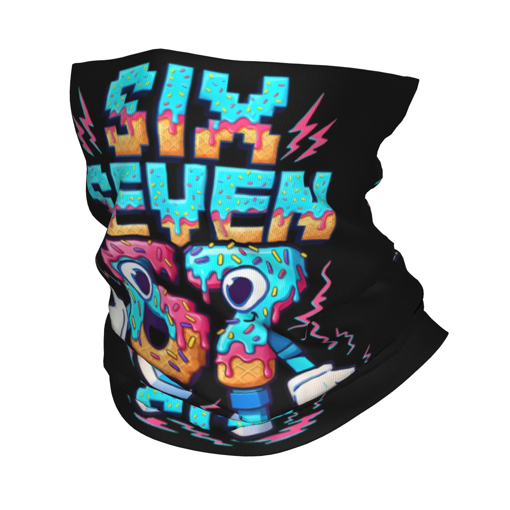 Brainrot Italian Meme Funny 67 Six Seven 6 7 Winter Headband Neck Warmer Men Women Ski Camping Tube Scarf  Face Bandana Gaiter