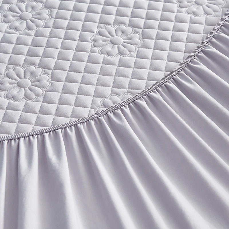 Safe Waterproof Mattress Cover Protector Soft Comfortable Breathable Printing Bedding Mattress Bed Cover Fitted Machine Washable