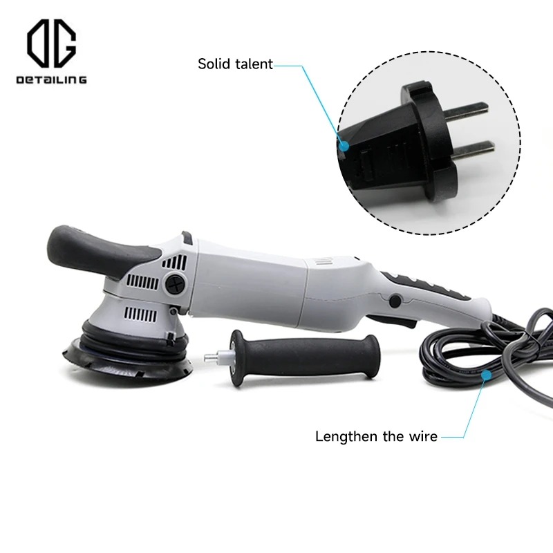 DETAILING  15MM/21MM Car Polisher Dual Action Orbit Adjustable Speed Polishing Machine 900W Electric Polishing Wax Tool