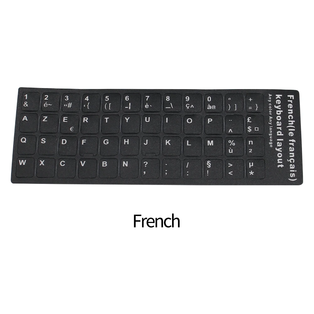 Autocollant de remplacement de lettres de clavier, anglais/coréen/espagnol/italiano/langue, pour ordinateur portable, ordinateur de bureau