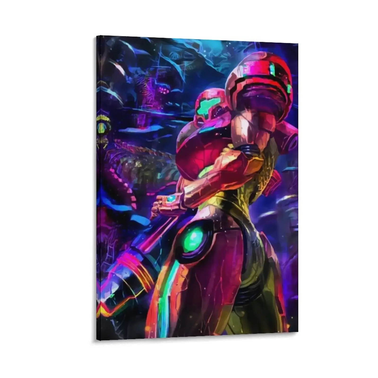 Samus Aran Metroid Canvas Painting decorative items for home home decorations and organization pictures for wall