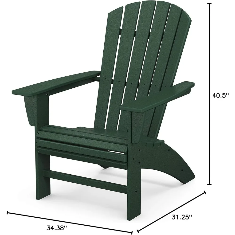 POLYWOOD Adirondack-Stuhl mit nautischer Curveback