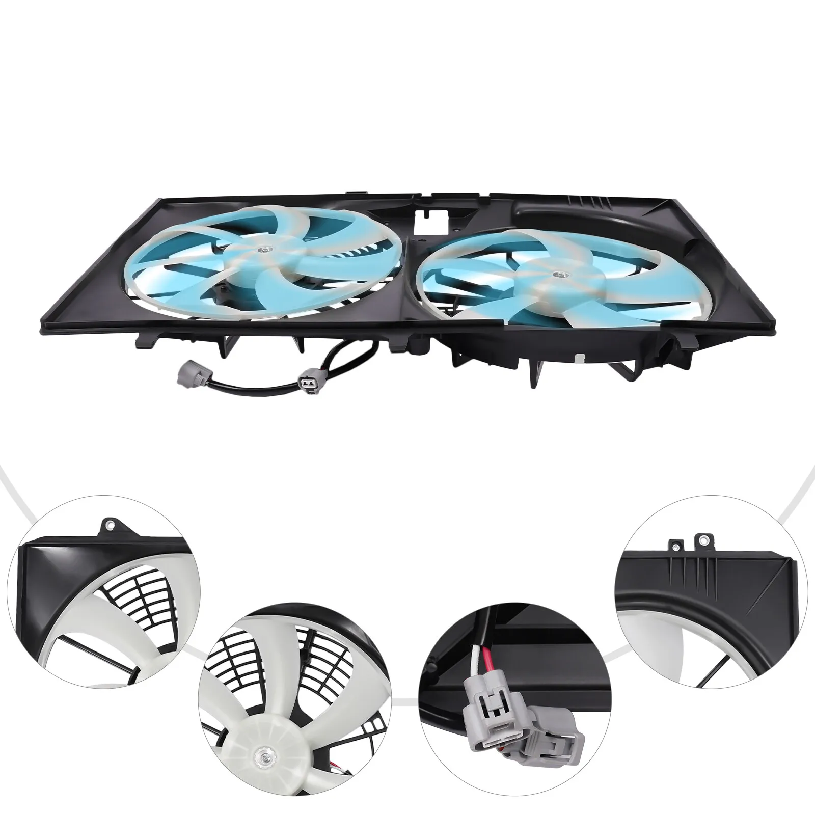 

Direct Fit Radiator Cooling Fan Assembly for 2011-2016 Toyota Sienna RX350 (OEM# 622670)