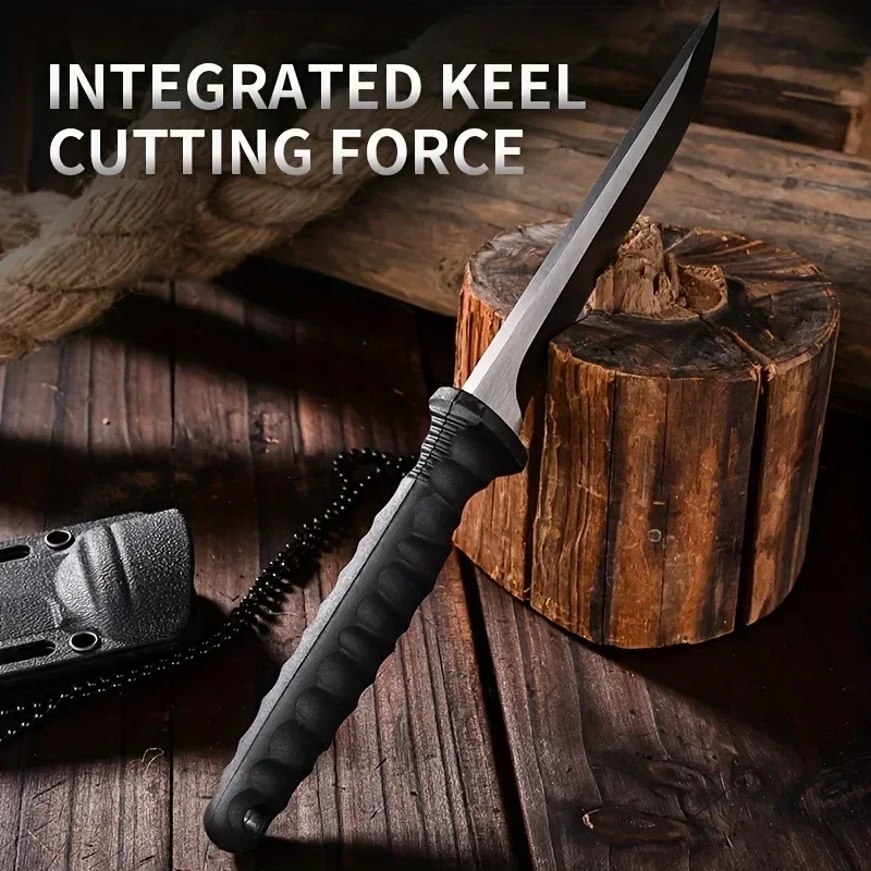 New Outdoor knife self-defense knife outdoor survival knife  high hardness one steel  portable mountaineering k