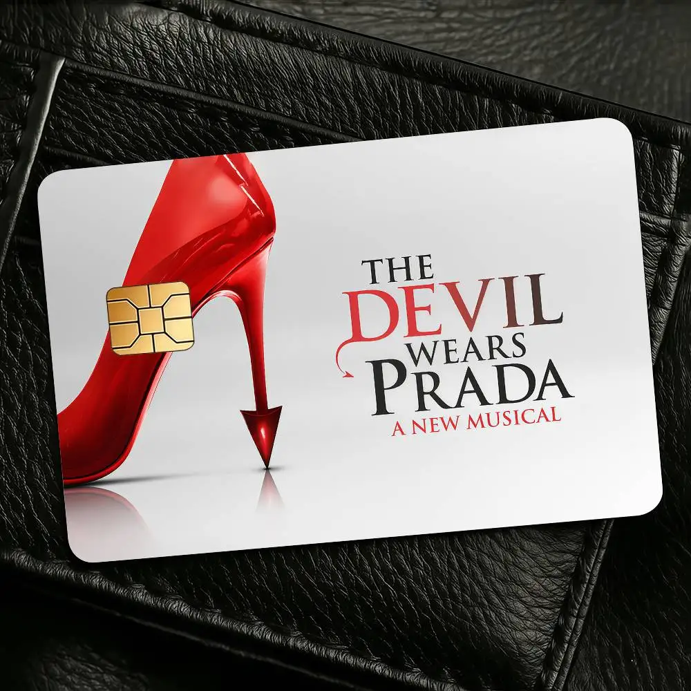 Movie D-Devil W-Wears P-PradaS Credit Skin Cover Card Stickers 4PCS Film Bus Pass Front Decoration Bank Debit Waterproof