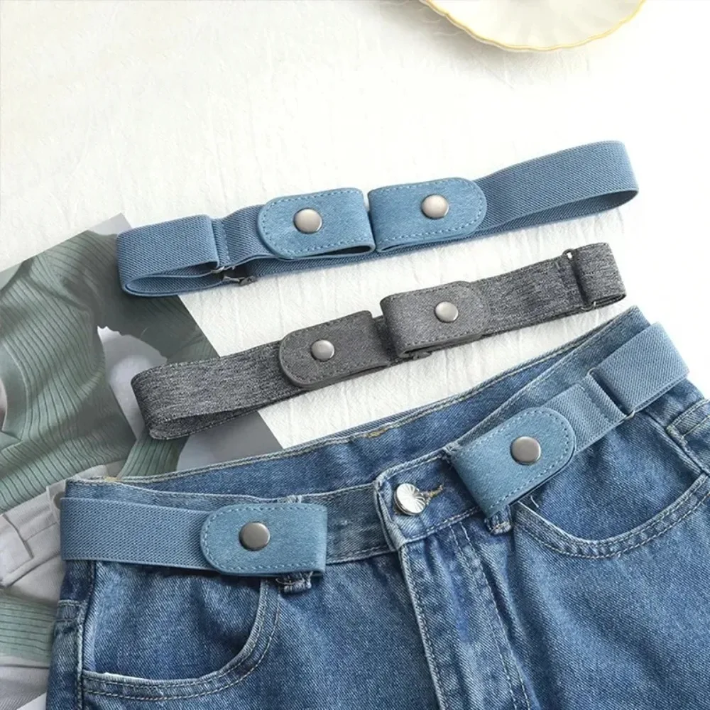 Adjustable Stretch Belt No Buckle Invisible Belt for Women M