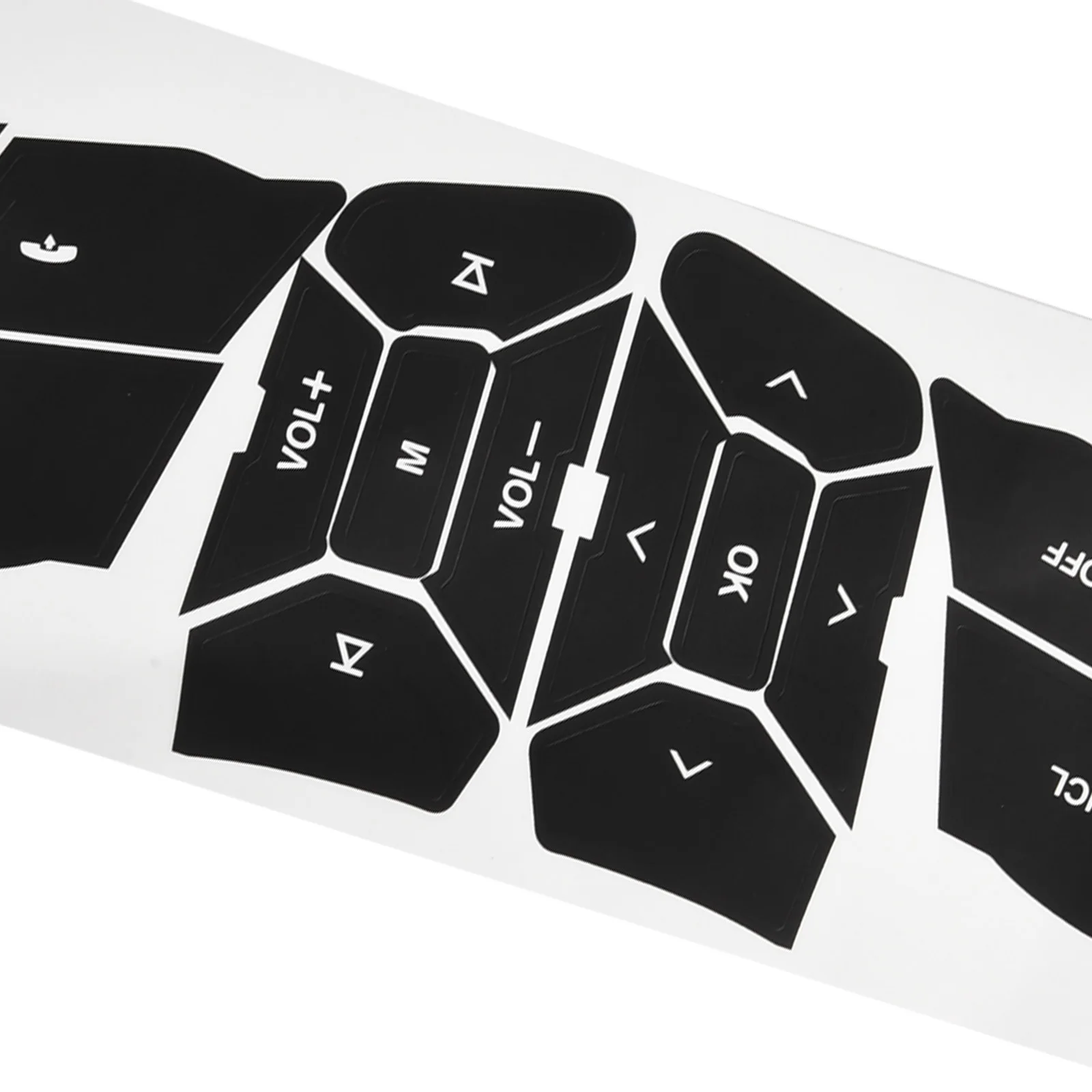 دفع زر إصلاح ملصقات مصورة للتحكم في عجلة القيادة لفورد ل موستانج 2015 إلى 2018 استبدال متوافق OEM