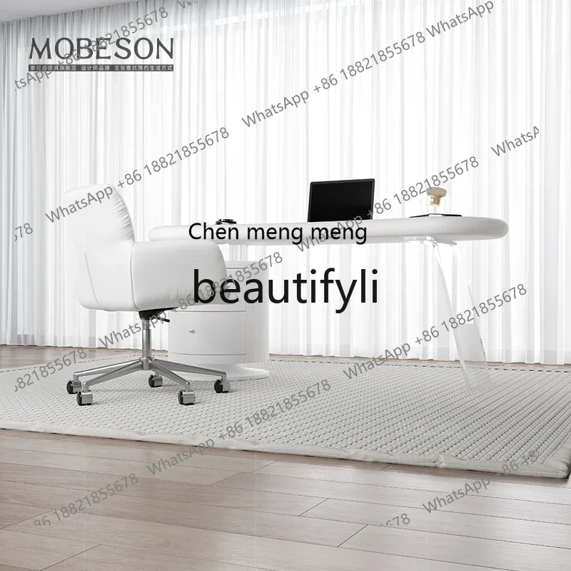 2003Designer special-shaped acrylic desk study computer table home study table