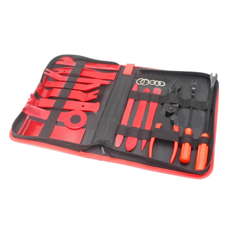 

19Pcs Car Audio Removal Tools Set Body Panel Trim Stereo Repair Remover Fastener Dash Radio Pry Disassembly Repair Tool Set