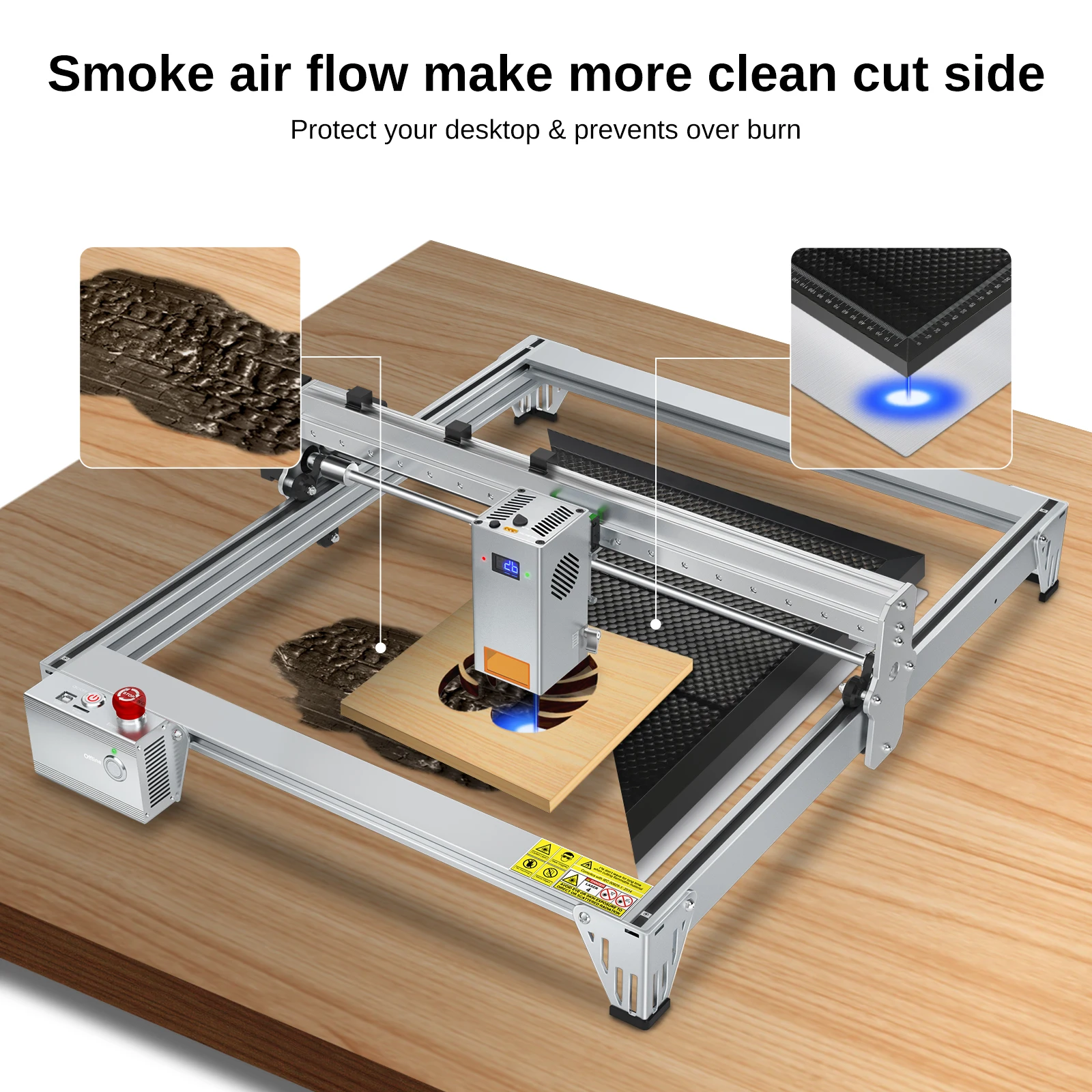 Imagem -05 - Laser Tree-laser Placa de Corte para Máquina de Gravura Faça Você Mesmo Equipamento Parte Honeycomb Trabalhando Mesa Tamanho 400*400 mm