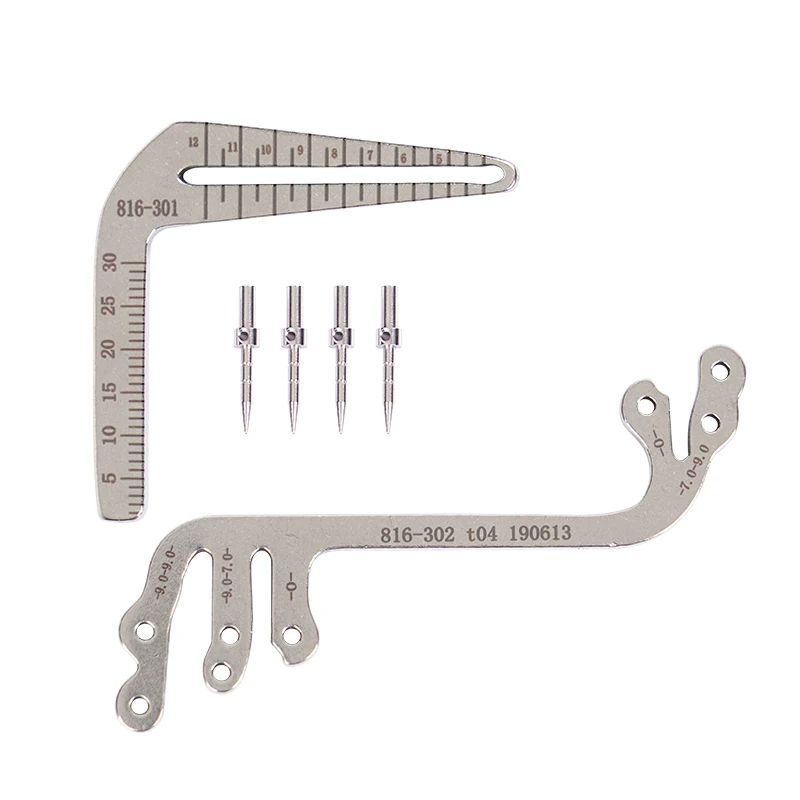 

Dental Implant Guide Set Oral Planting Locator Dentistry Positioning Guide Drilling Positioning Ruler Angle Ruler Implant Tools
