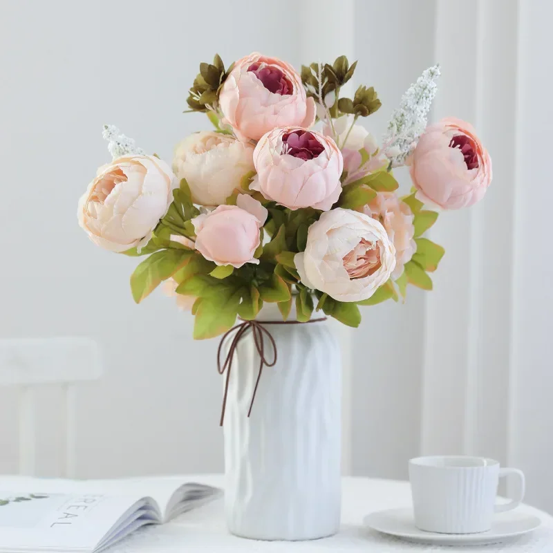 

Simulated peony bouquets, fake flowers, high-end weddings, living rooms, rooms, gardens, hotels, venued holiday gifts for people