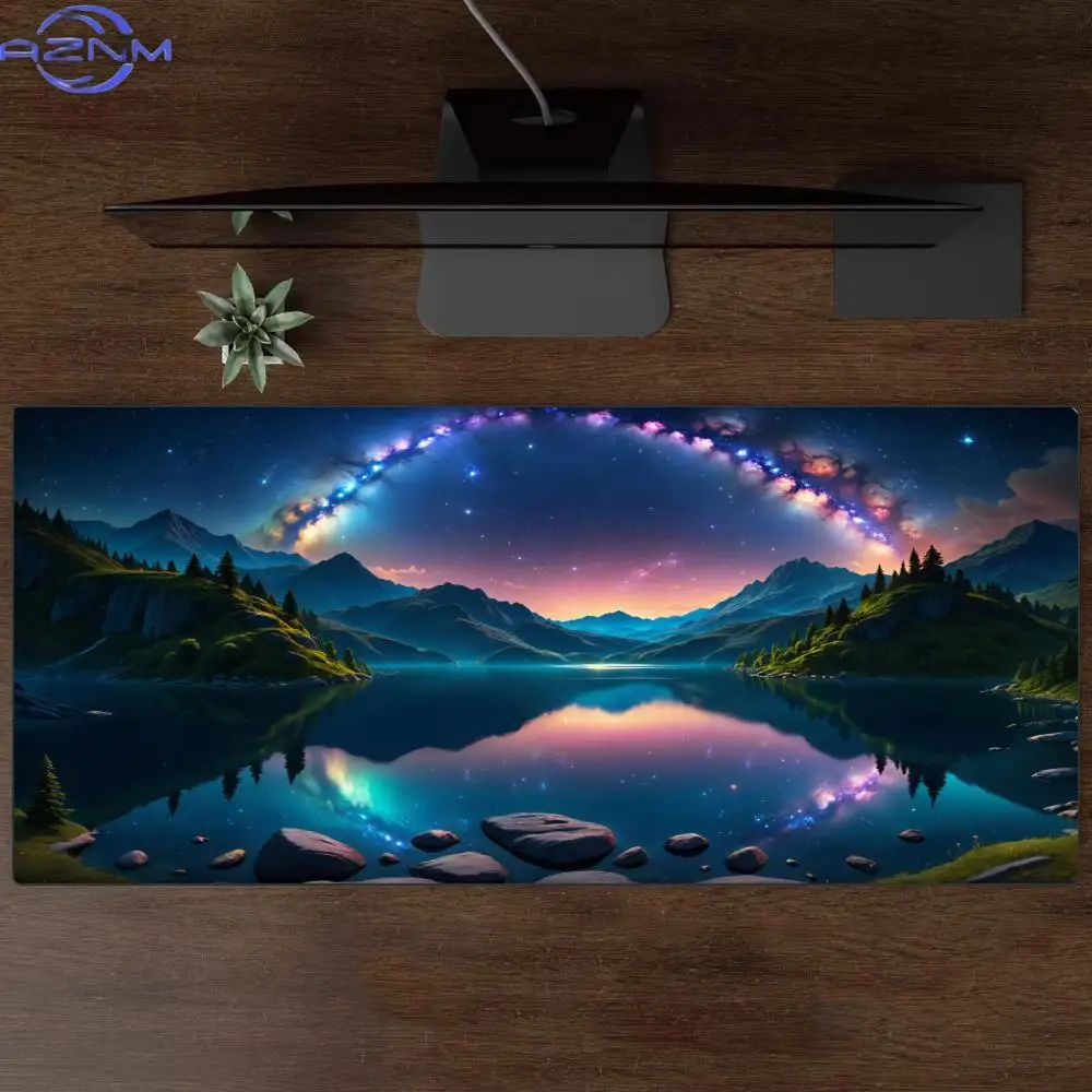 Mountain Landscape Mouse Pad Large Rubber Base Anti-slip PC Desk Accessories Mousepad for Office & Gamer Keyboard Mats Decor Mat