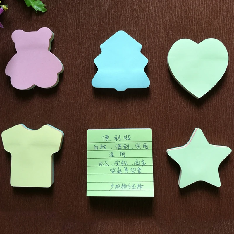 100 ورقة/مجموعة ملاحظات لاصقة للطلاب ملاحظات لاصقة مكتب ودراسة ملاحظات ملونة رسالة قابلة للتمزيق ودفتر ملاحظات TMZ