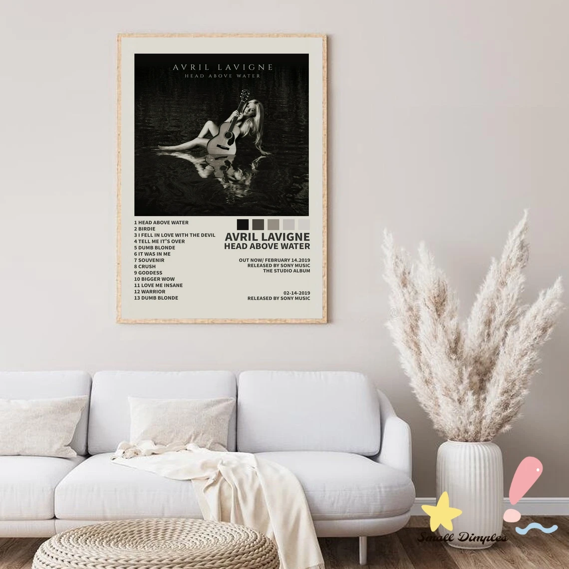 Avril Lavigne Head Above Water Music Album Poster Canvas Art Print Home Decoration Wall Painting ( No Frame )