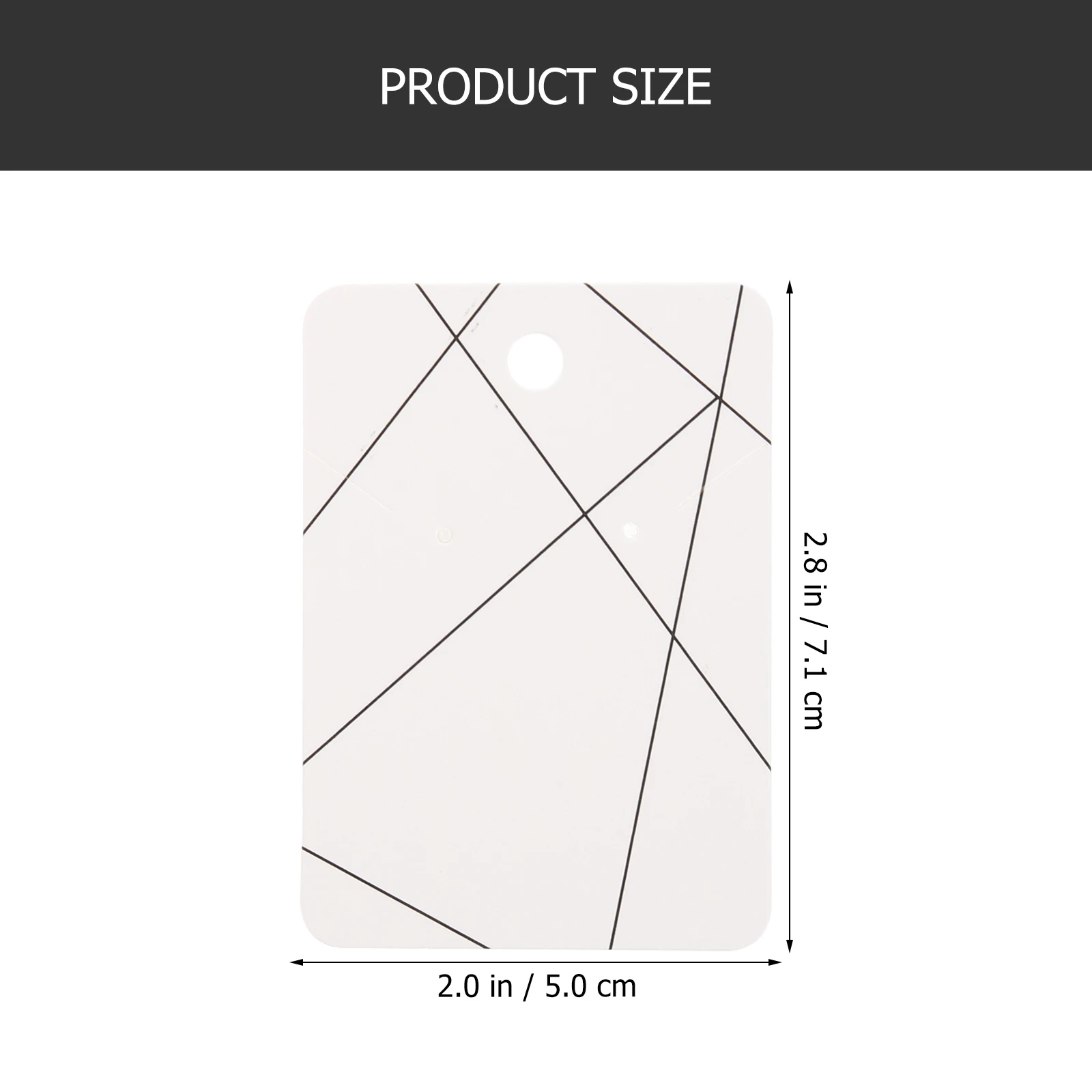 

100Pcs Earring Cards White Paper Jewelry Holder Display Cards Ear Studs Hanging Hole Storage Organizer Jewelry Cardboard