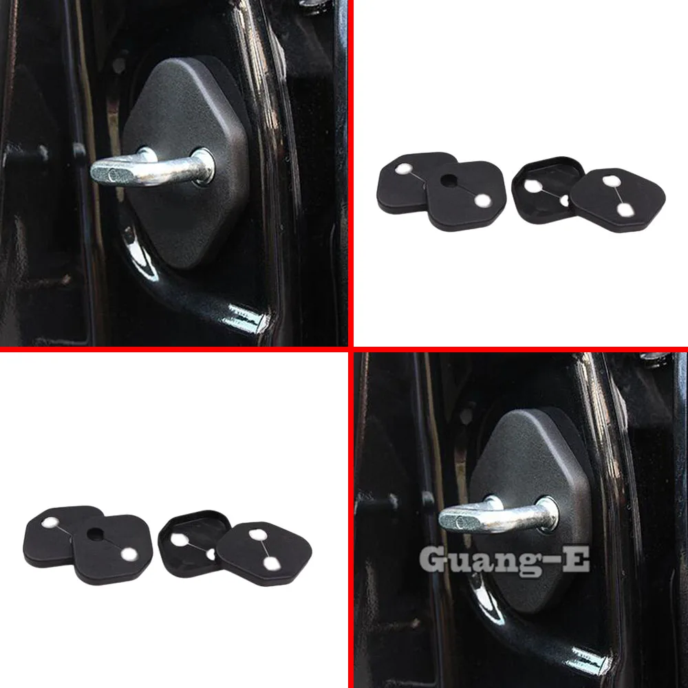 For Honda Accord 11th 2023 2024 Car Styling Door Lock Latches Striker Cover Frame Trim Auto Interior Accessories