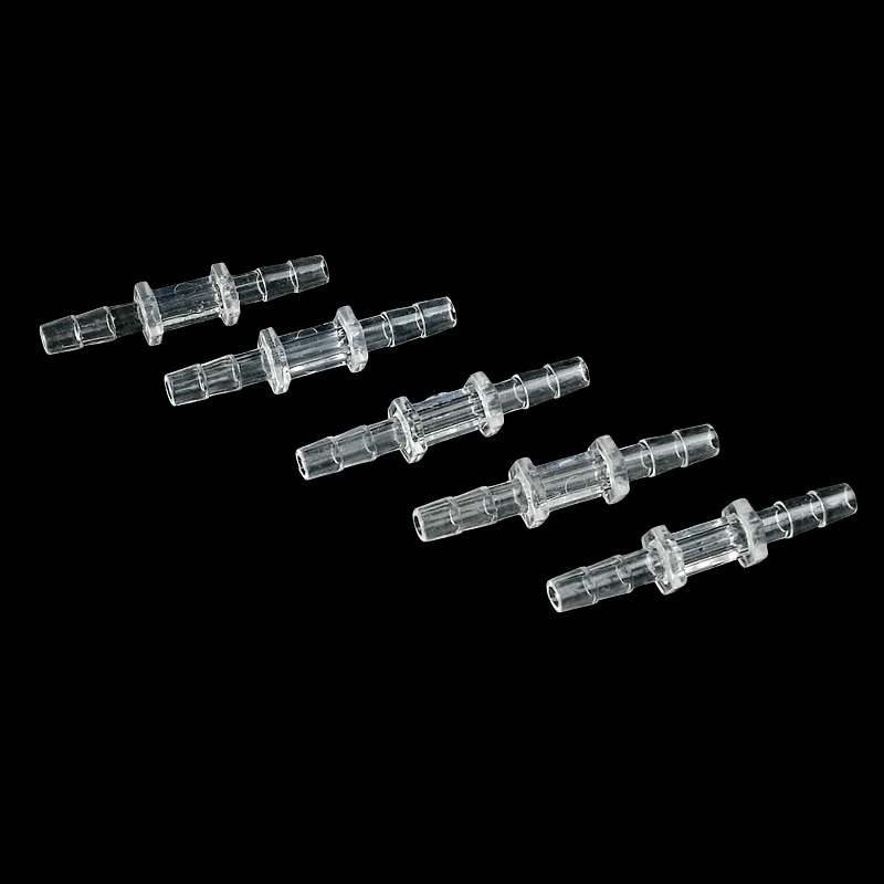 

5~10PCS I.D 4.5/7mm Transparent Plastic Pagoda Joints Irrigation Fittings Aquarium Fish Tank Air Straight Connector Aerator Hose