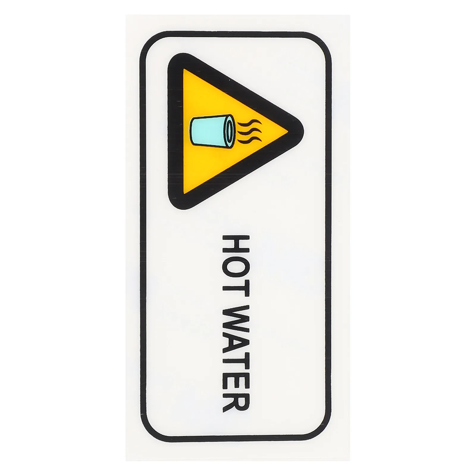 

Stickers Hot Water Warning Label Safety Sign Caution PET Return Reflective Labels