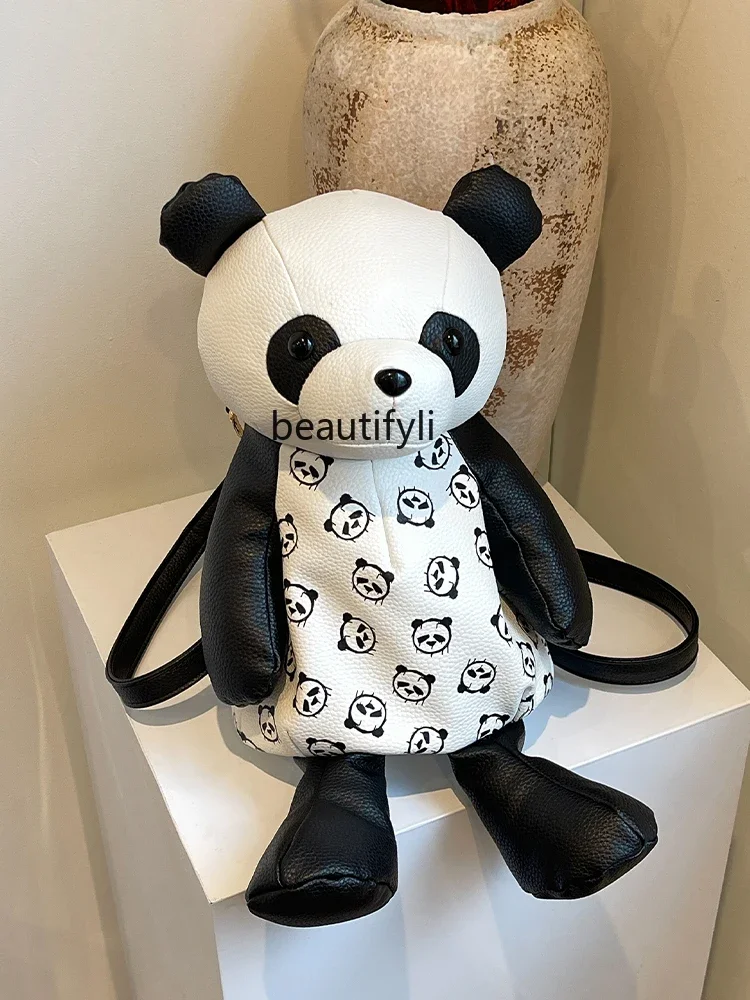 Personalized Panda Bag for Women Summer New Cute Girls' One-Shoulder Bag Trendy Versatile Women's Bag