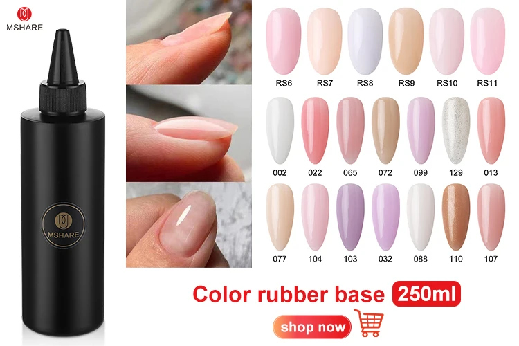 MSHARE 30 ml Camouflage-Gummi-Basis-Nachfüllung, 30 ml, beige, rosa, Gelfarbe, Soak Off-Nägel, Gele, Lack, UV-LED-Gel – Detail 2