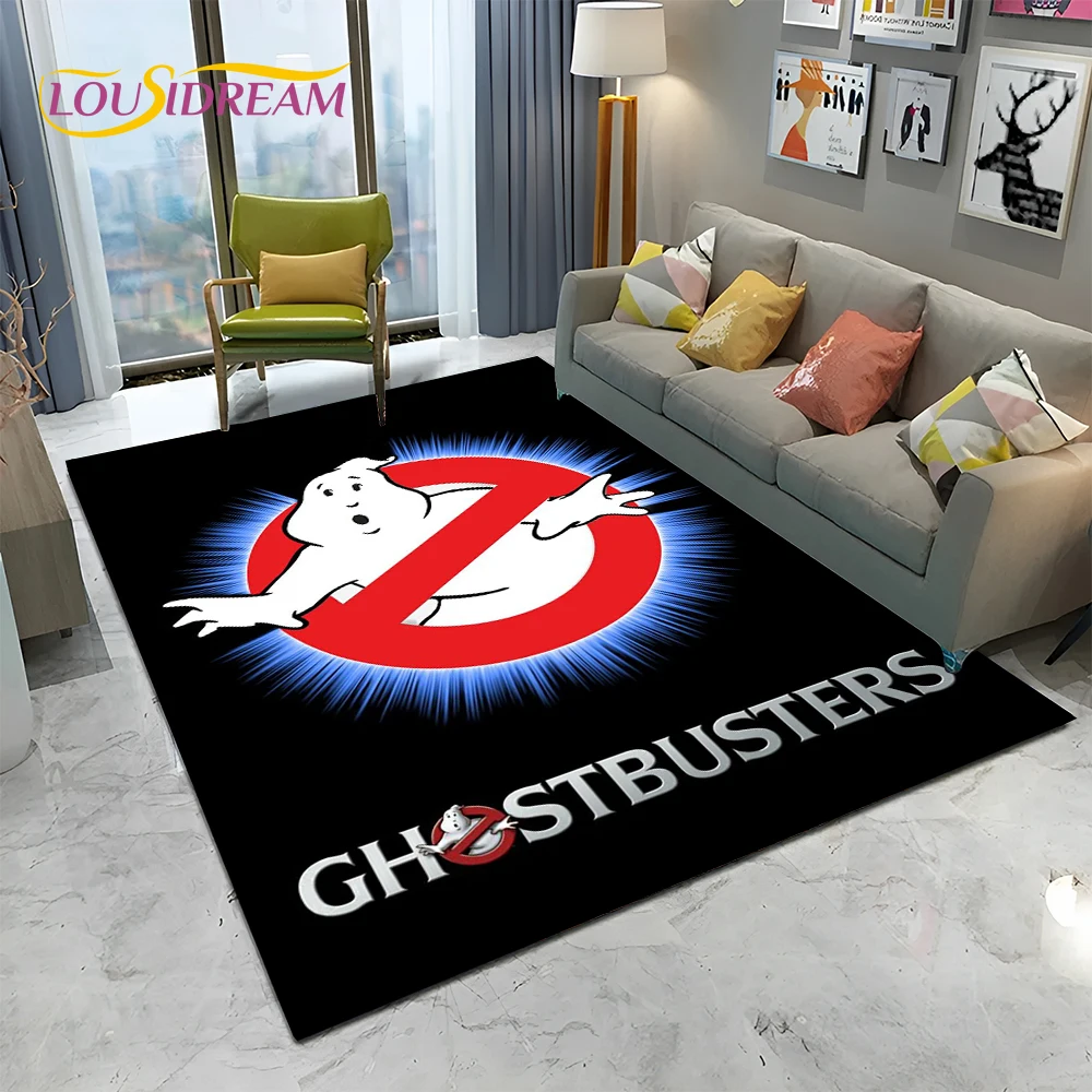 Horror Movie G-Ghostbusters Cartoon Carpet Rug for Home Living Room Bedroom Sofa Doormat Decor,Kid Area Rug Non-slip Floor Mat
