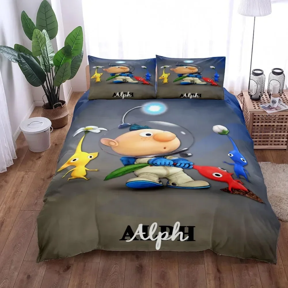 3D Print Pikmin Bugs Duvet Cover Set King Queen Double Full Twin Single Size Bed Linen Bedding Set