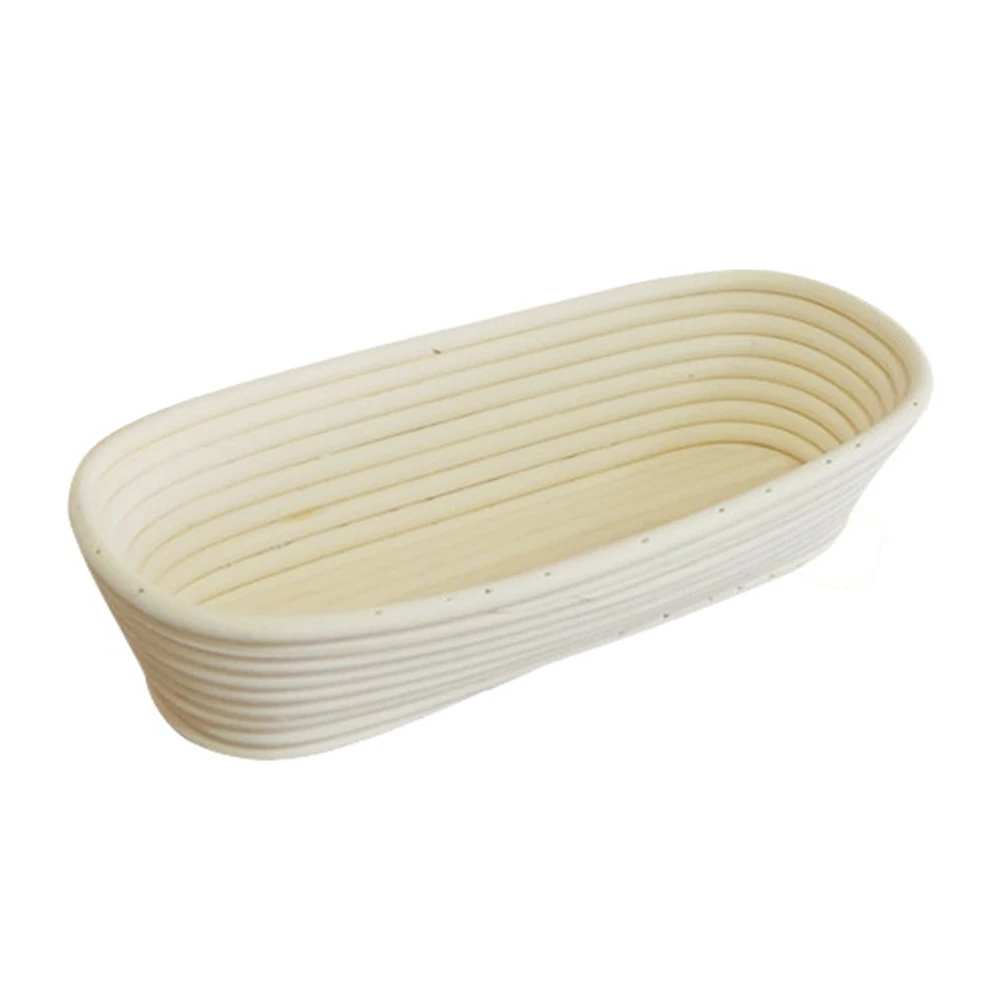 Oval Bread Proofing Proving Basket Rattan Dough Banneton Brotform Tools-21x14x8cm