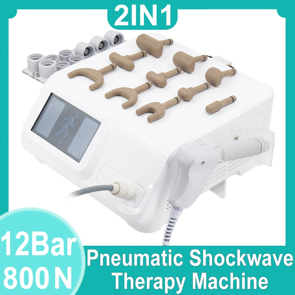 

12Bar Pneumatic Shockwave Therapy Machine Beneficial For Sports Injury Recovery Shock Wave Chiropractic Correction Gun
