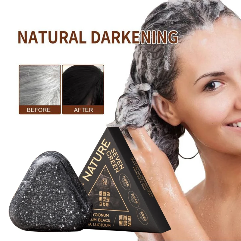 

Натуральное травяное мыло-шампунь уменьшает рост белых волос и способствует питанию черных волос Polygonum Multiflorum Шампунь-мыло