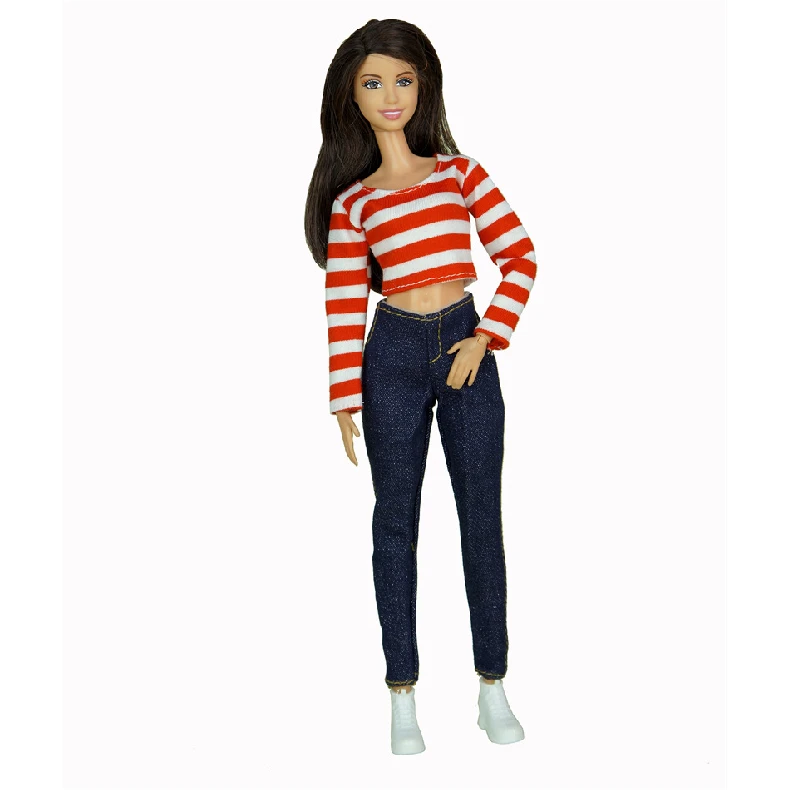 12 Zoll 30 cm Puppenkleidung, handgefertigt, lässiger Stil, Puppen-Outfit, geeignet für BJD-Puppen, modisches Kostüm-Set, Kawaii, Hauspuppe, DIY-Spielzeug – Detail 33