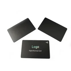 Customized.product.Hot selling nfc black metal PVC laser engrave attractive appearance business metal card