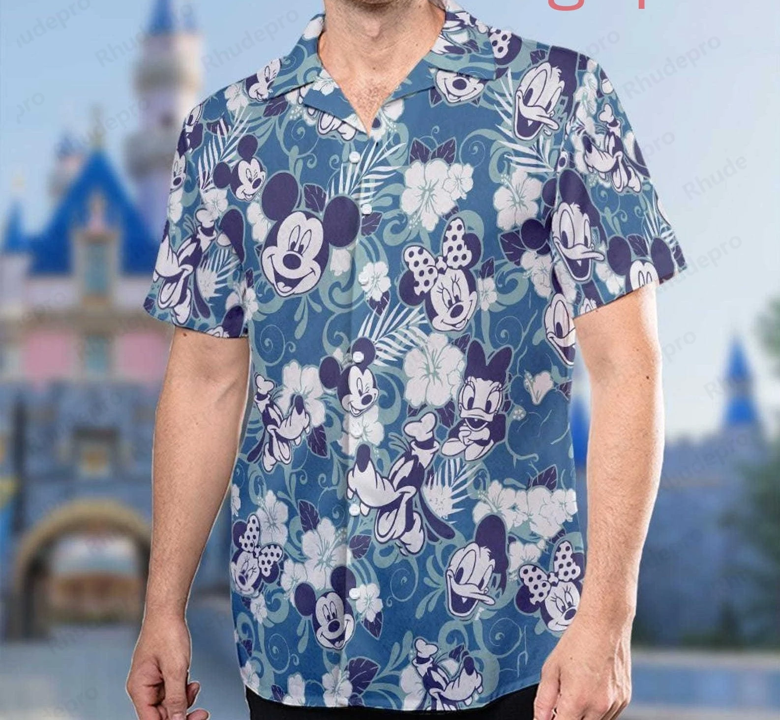 Disney Donald Duck Tales Hawaiiaanse shirts Heren Dames Kinderen Shirts met korte mouwen Zomer Casual Vakantie Knoppen Strandoverhemden
