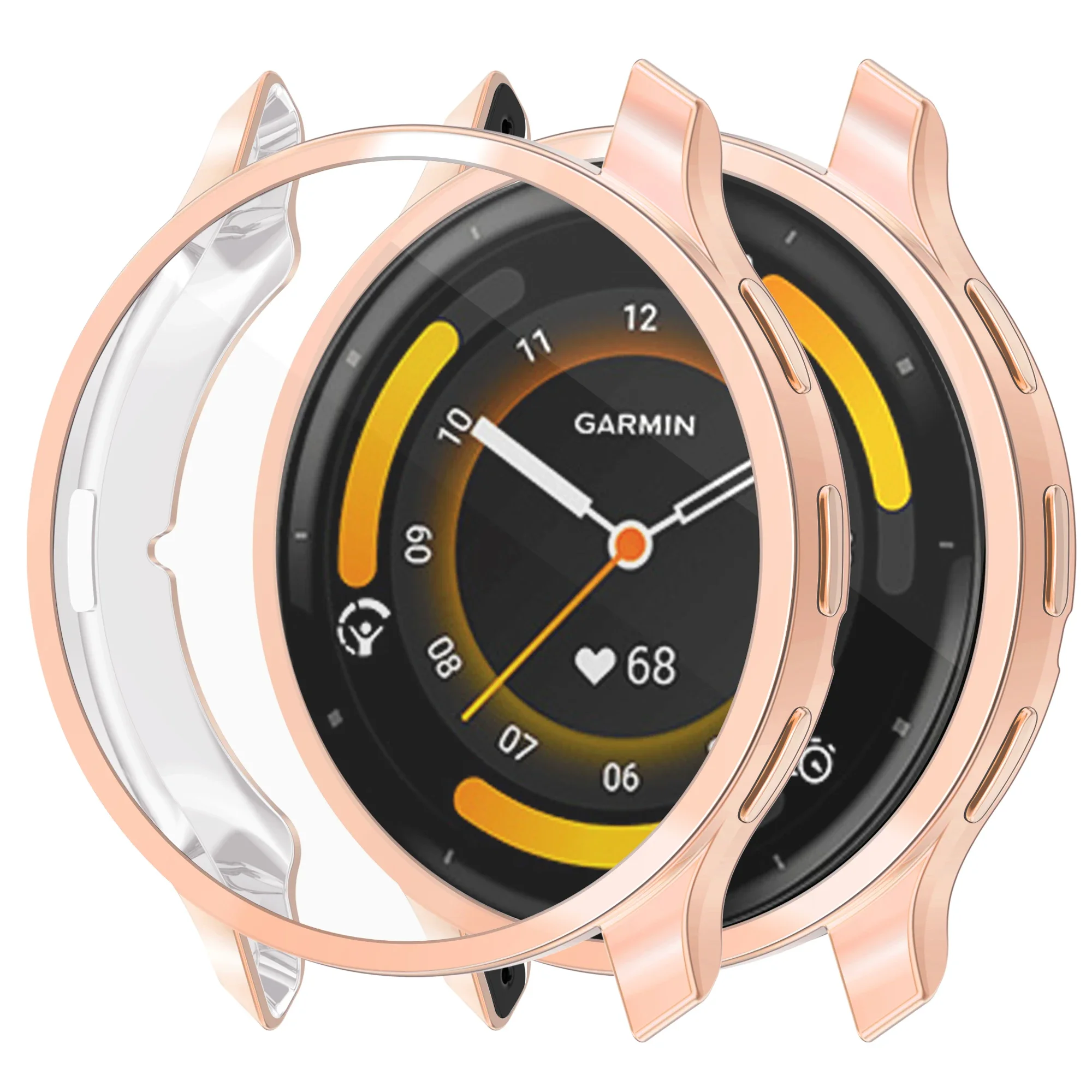 Protector de pantalla de vidrio templado, estuche rígido/funda chapada de TPU para accesorios de reloj Garmin Venu 3 3s