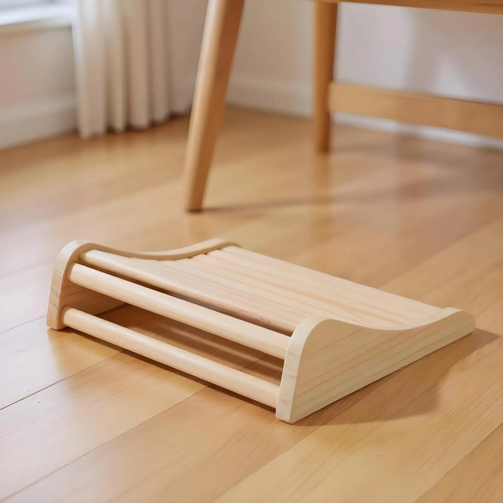 

Wooden Pillow Headrest Hollow Relaxing Cushion Neck Support Pillow For Spa Gym Hotel Room Personal Relaxation Post-Workout