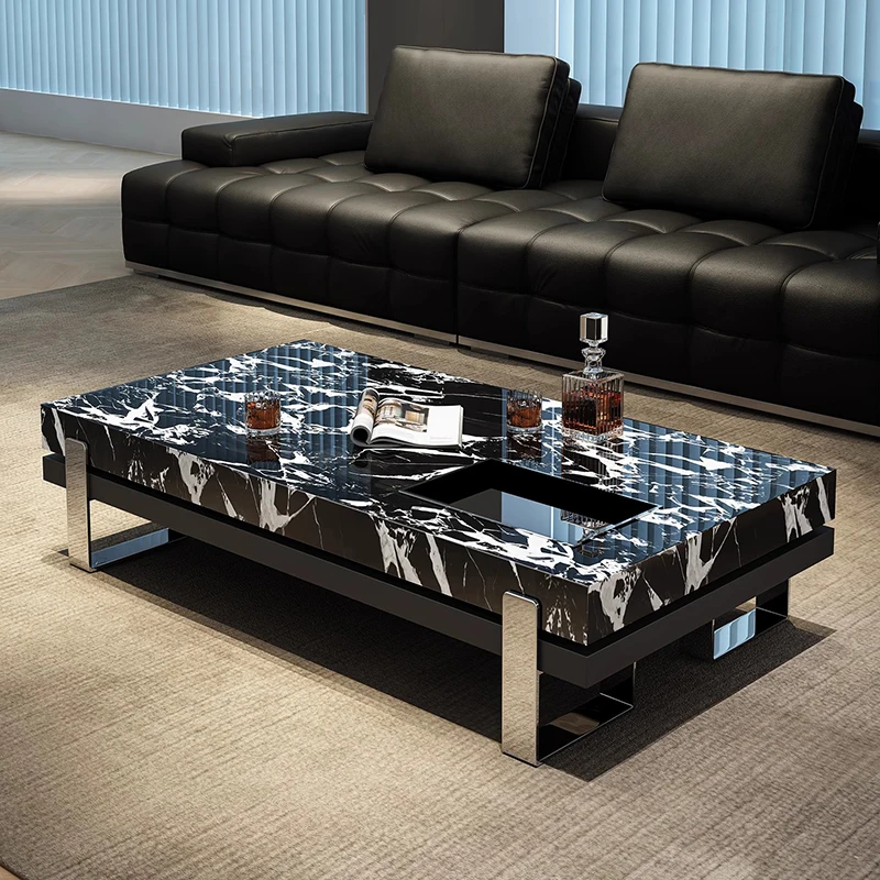 

Luxury Designer Side Table Modern Bedroom Living Room Kitchen Organizer Moving Coffee Table Writing Couchtisch Home Furniture