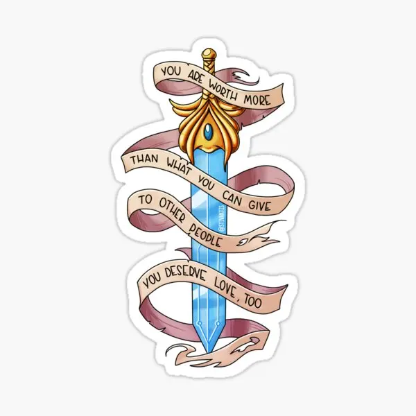 

5 шт., детские наклейки «Ты заслуживаешь любви»