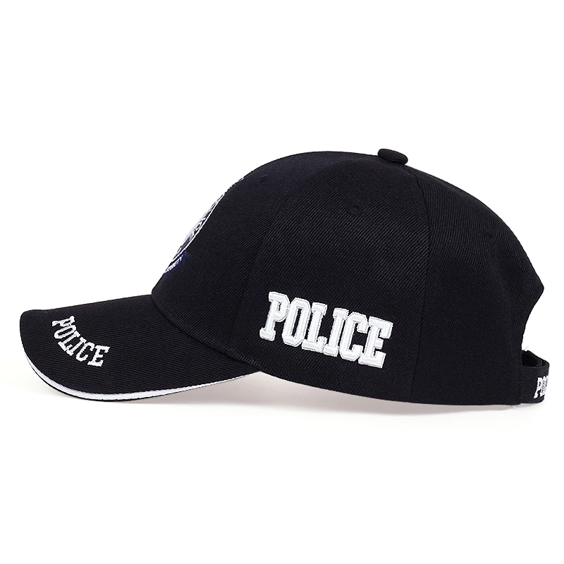 Mode Baseball Cap Outdoor Hoed Toevallige Hoed Hip Hop Verstelbare Unisex Politie Brief Borduurwerk