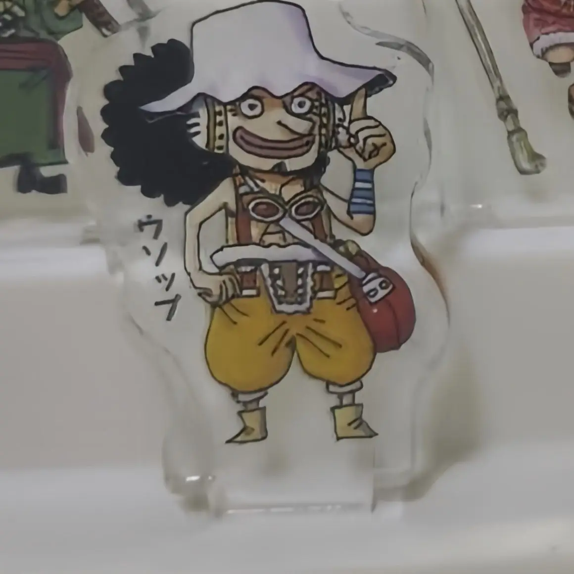 Anime Peripherals Mini Monkey D. Luffy Figure Acrylic Stand Q Empress Boa Hancock Figurine Standing Plate Zoro Decoration Toys view 2
