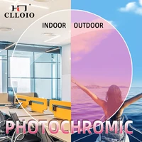 CLLOIO fotocromático gris marrón rosa púrpura azul lente 1,56 1,61 1,67 1,74 lentes graduadas para miopía hipermetropía progresiva