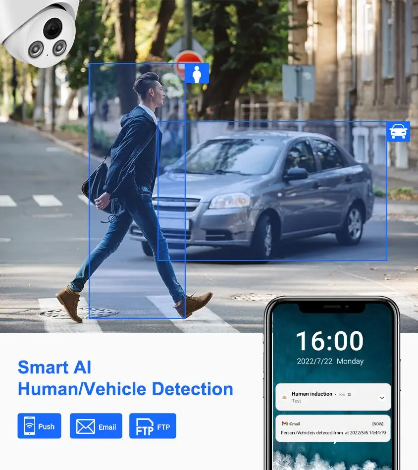 

Совместимая с Hikvision 4K 8MP IR наружная IP PoE турель WDR камера видеонаблюдения True plug & play с Hikvision NVR