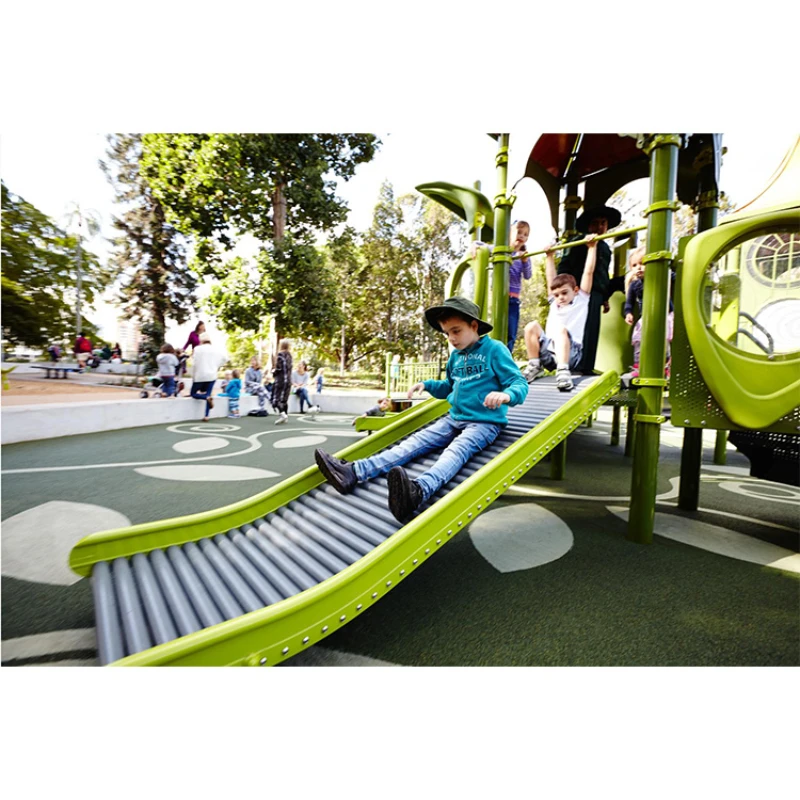 Hanlin Design Outdoor Playground Slide Stainless Steel Slide Sensory Experience Rollerslide for Kids