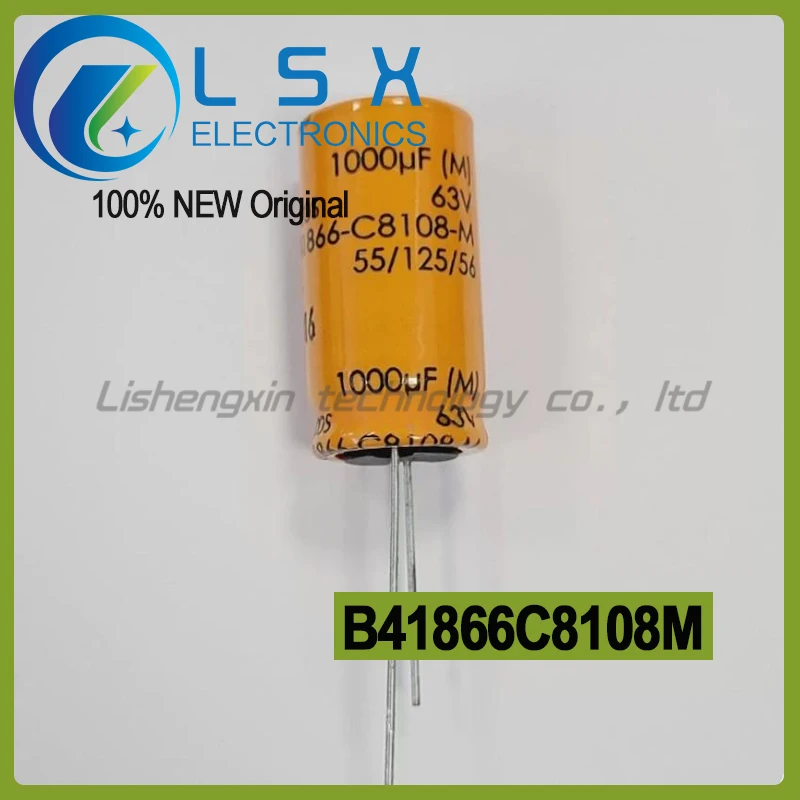 10pcs 1000UF 63V electrolytic capacitor EPCOS B41866C8108M 16 * 31.5 high temperature 125 ° C