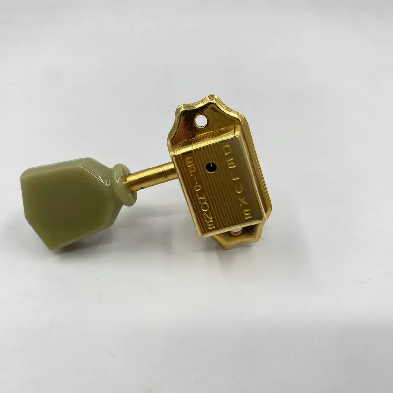Golden Color Vintages Acoustic Guitar Machine Heads 9MM L3R3 One Set for Electric Guitar Tuner Key Replace and DIY EPI Genuine