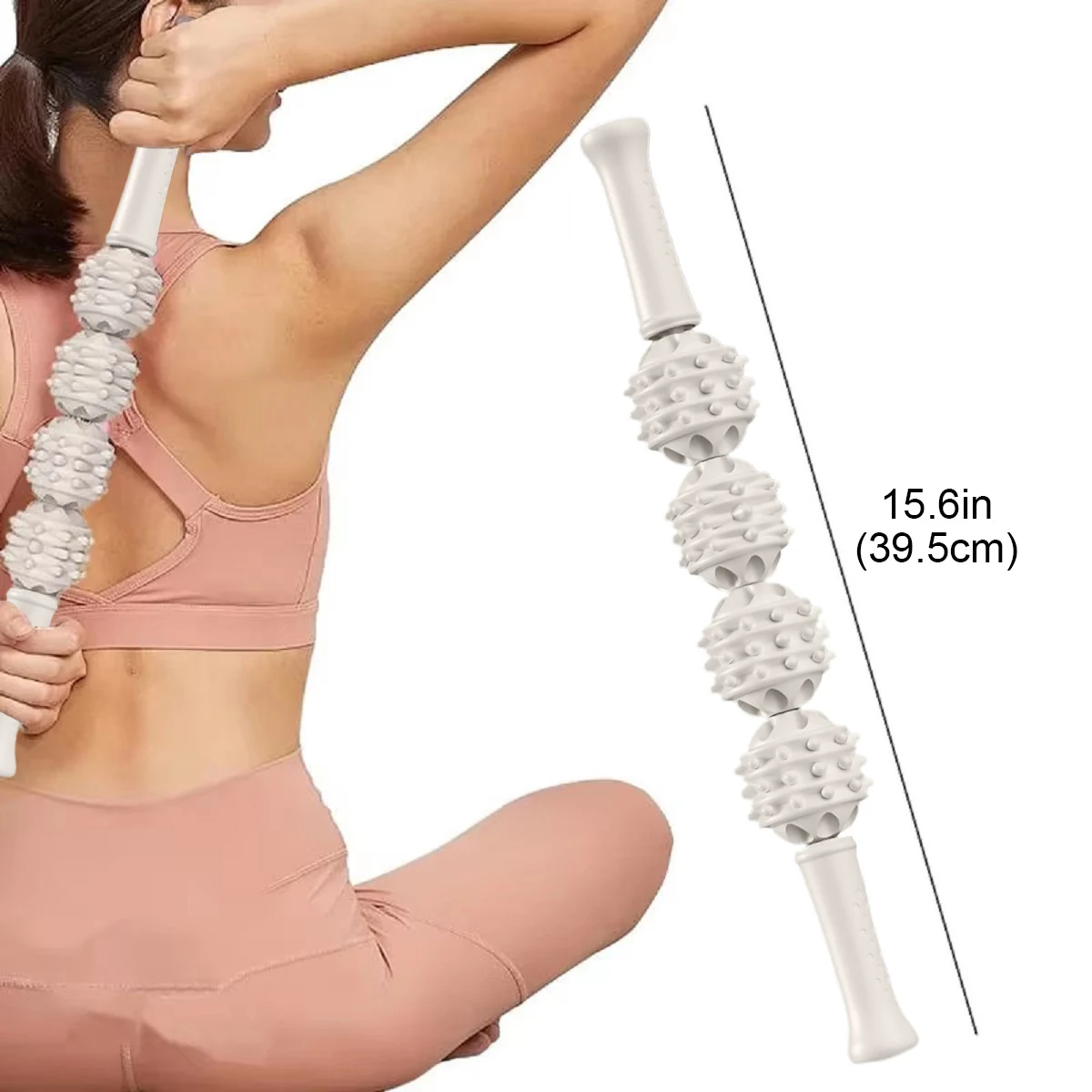 Rodillo de cuatro ruedas para relajación muscular de pantorrilla, masajeador de piernas de belleza, abrazadera Circular adelgazante, masajeador de piernas con rueda de Yoga