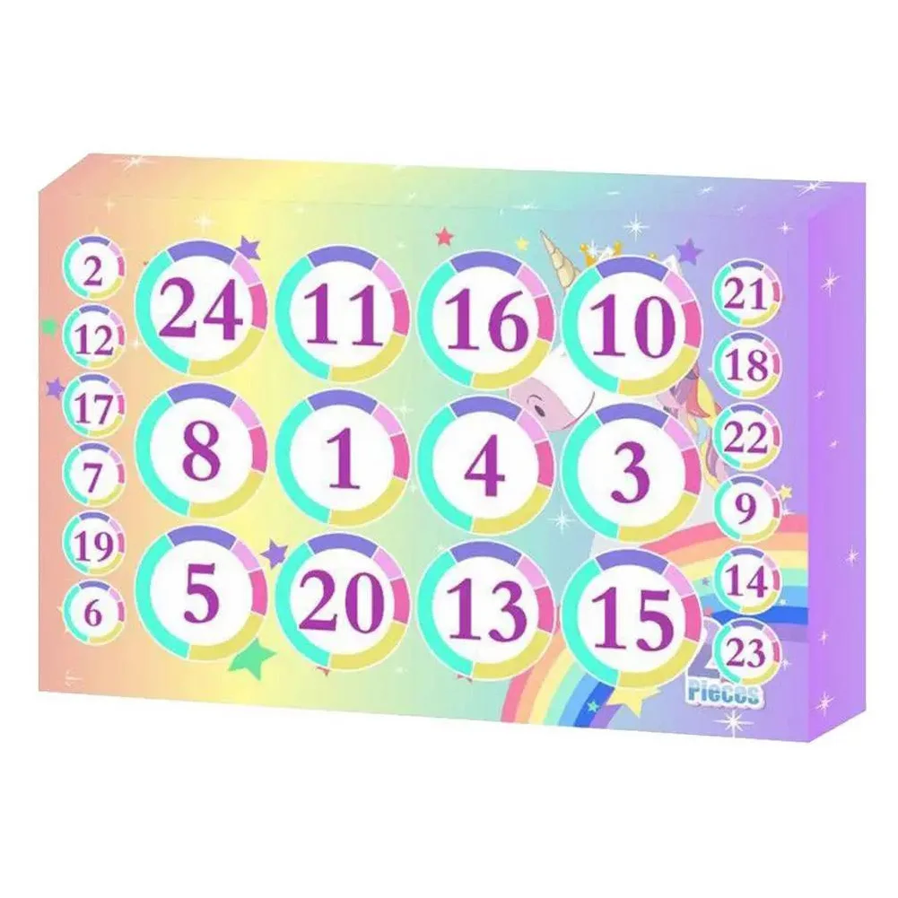 Slime Advent Calendar 2024 ปฏิทินจุติคริสต์มาส DIY Slime ทําชุดปฏิทินนับถอยหลังคริสต์มาสของเล่นสําหรับเด็กหญิงและเด็กชาย